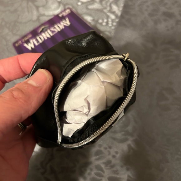 Claire's Wednesday Purple and White Keychain - Picture 8 of 10